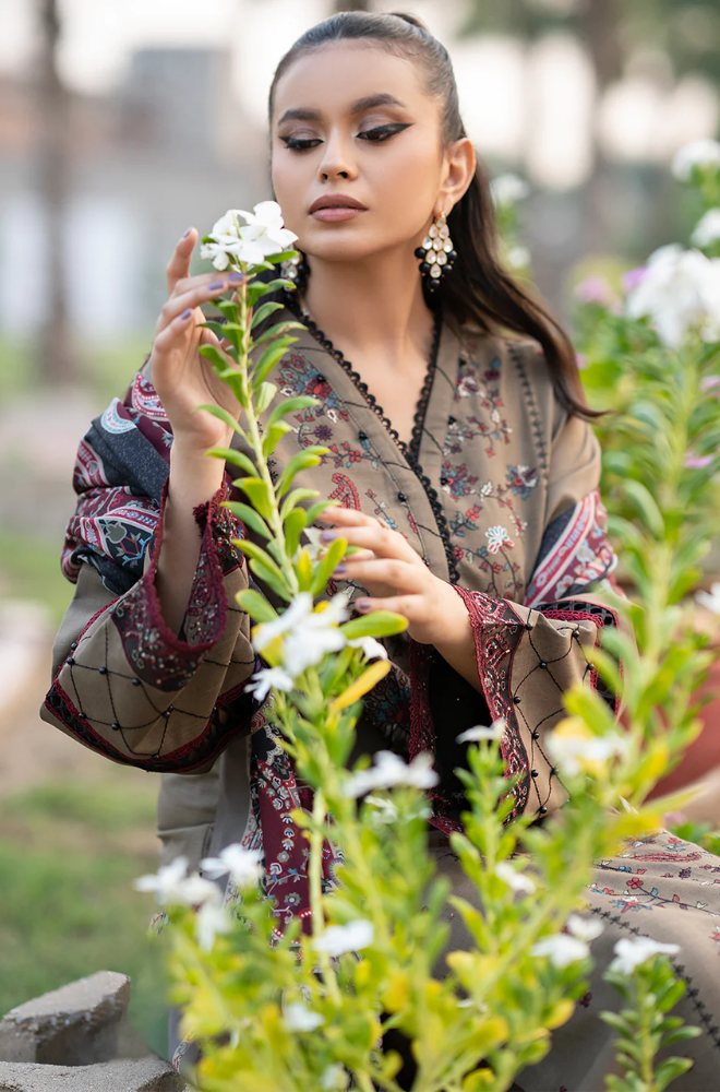 Bin Ilyas - 3PC Lawn Embroidered Suit - FFU0229 - Farakh Fabrics