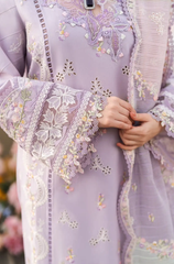 Qalamkar - 3PC Lawn ChickenKari Embroidered Suit - FFU0332 - Farakh Fabrics