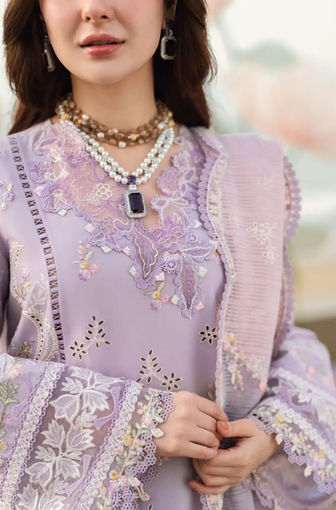 Qalamkar - 3PC Lawn ChickenKari Embroidered Suit - FFU0332 - Farakh Fabrics