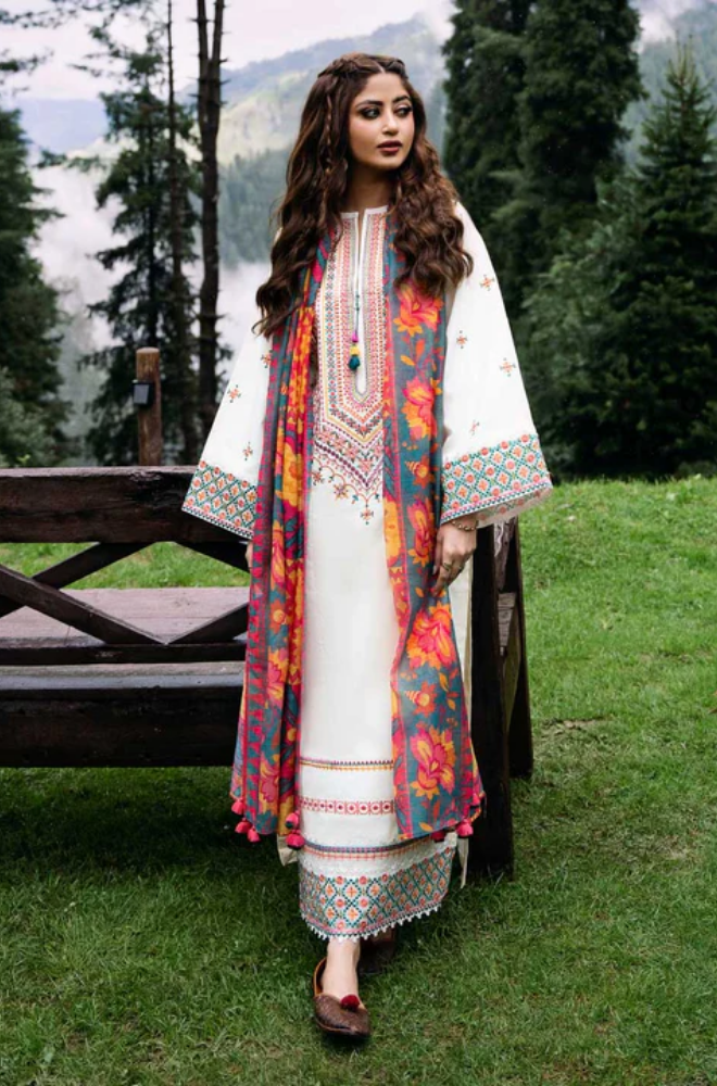 Sapphire - 3PC Lawn Embroidered Suit - FFU0221 - Farakh Fabrics