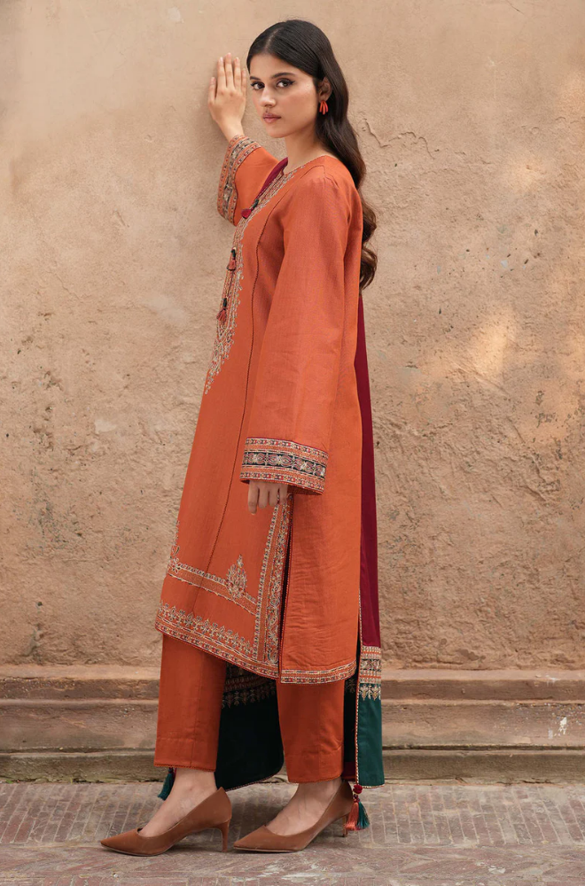 Jazmin - 3PC Lawn Embroidered Suit - FFU0213 - Farakh Fabrics