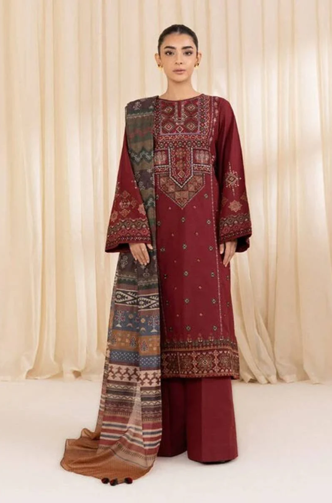 Sapphire - 3PC Lawn Embroidered Suit - FFU0162 - Farakh Fabrics