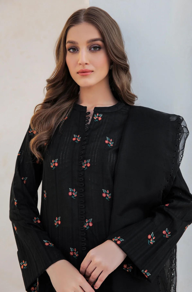 Jazmin - 3PC Lawn Embroidered Shirt - FFU0173 - Farakh Fabrics
