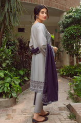 Jazmin - 3PC Lawn Embroidered Suit - FFU0174 - Farakh Fabrics