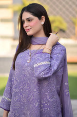 Breeze- 3PC Lawn Embroidered Suit - FFU0291 - Farakh Fabrics