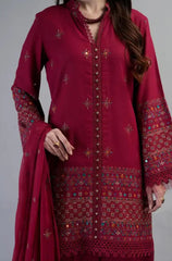 Asim Jofa - 3PC Lawn Embroidered Suit - FFU0312 - Farakh Fabrics
