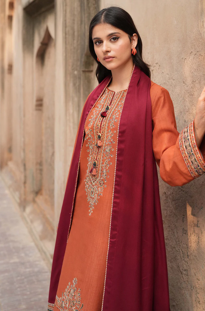 Jazmin - 3PC Lawn Embroidered Suit - FFU0213 - Farakh Fabrics