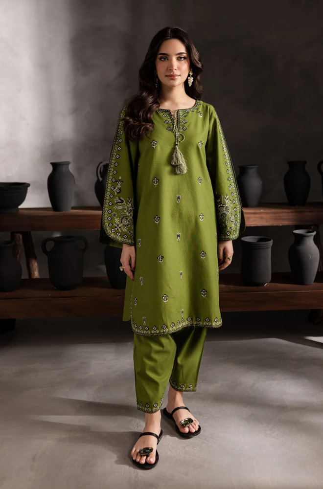 Batik - 2PC Lawn Embroidered Suit - FFU0196 - Farakh Fabrics
