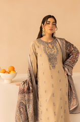 Mohagni - 3PC Lawn Embroidered Suit - FFU0212 - Farakh Fabrics