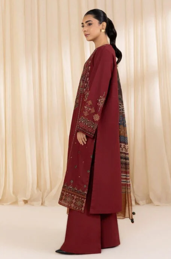 Sapphire - 3PC Lawn Embroidered Suit - FFU0162 - Farakh Fabrics