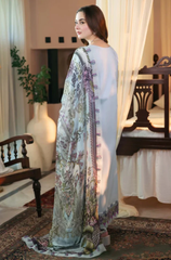 Qalamkar - 3PC Lawn ChickenKari Embroidered Suit - FFU0342 - Farakh Fabrics