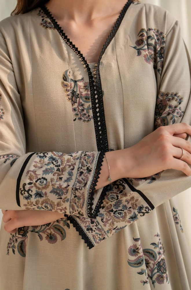 Garnet - 3PC Lawn Digital Printed Suit- BFB0268 - Farakh Fabrics