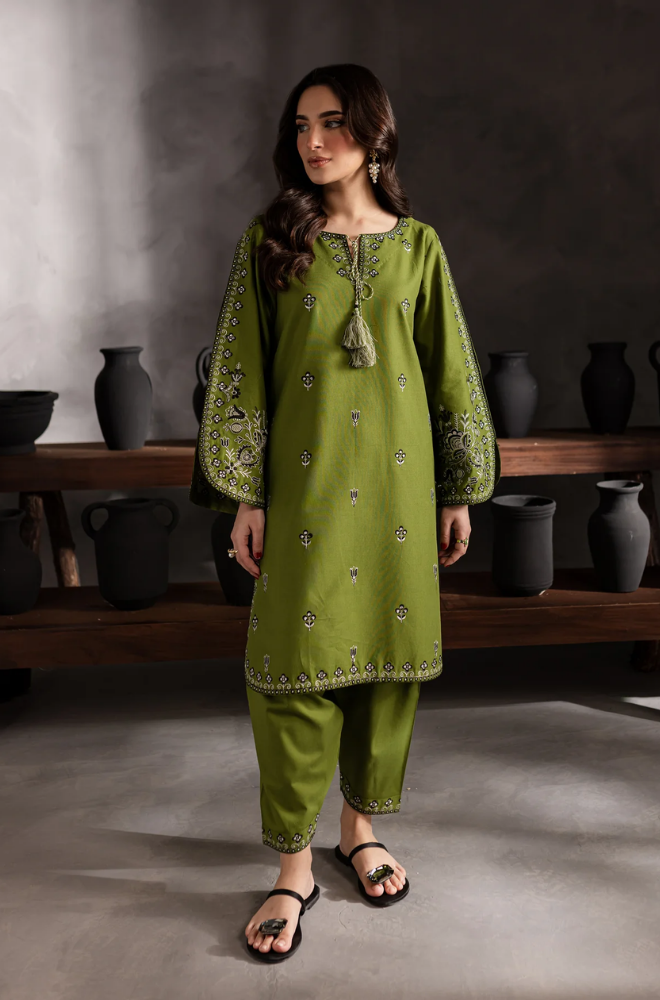 Batik - 2PC Lawn Embroidered Suit - FFU0196 - Farakh Fabrics