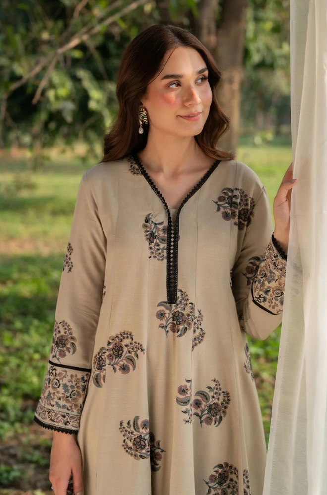 Garnet - 3PC Lawn Digital Printed Suit- BFB0268 - Farakh Fabrics