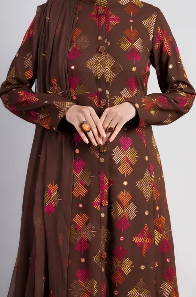 Bareeze - 3PC Lawn Embroidered Suit - FFU0343 - Farakh Fabrics