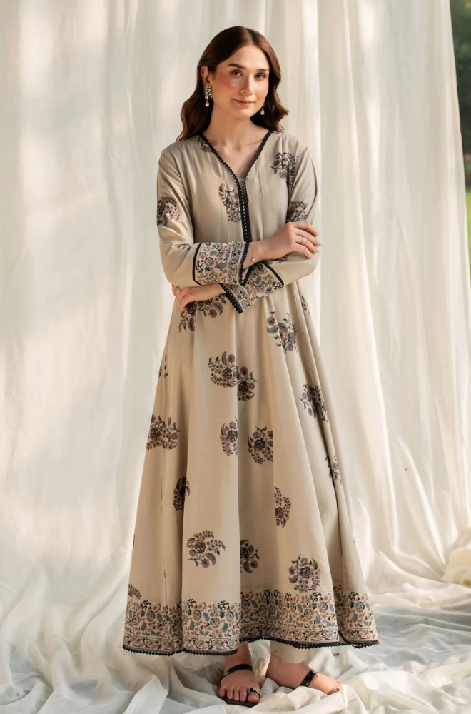 Garnet - 3PC Lawn Digital Printed Suit- BFB0268 - Farakh Fabrics