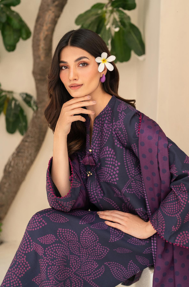 Sapphire - 3PC Lawn Digital Print Dress - FFU0284 - Farakh Fabrics