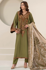 Maria B - 3PC Lawn Embroidered Suit- FFU0148 - Farakh Fabrics