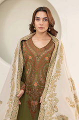 Maria B - 3PC Lawn Embroidered Suit- FFU0148 - Farakh Fabrics