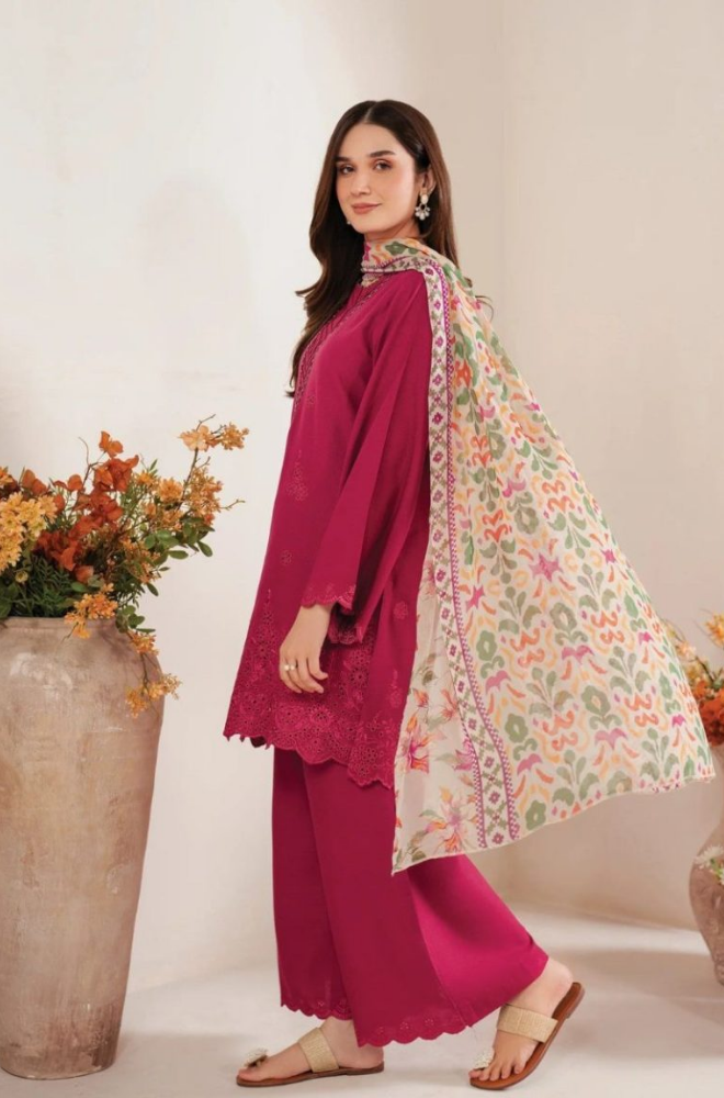 Shanzay - 3PC Lawn Embroidered Suit - FFU0210 - Farakh Fabrics
