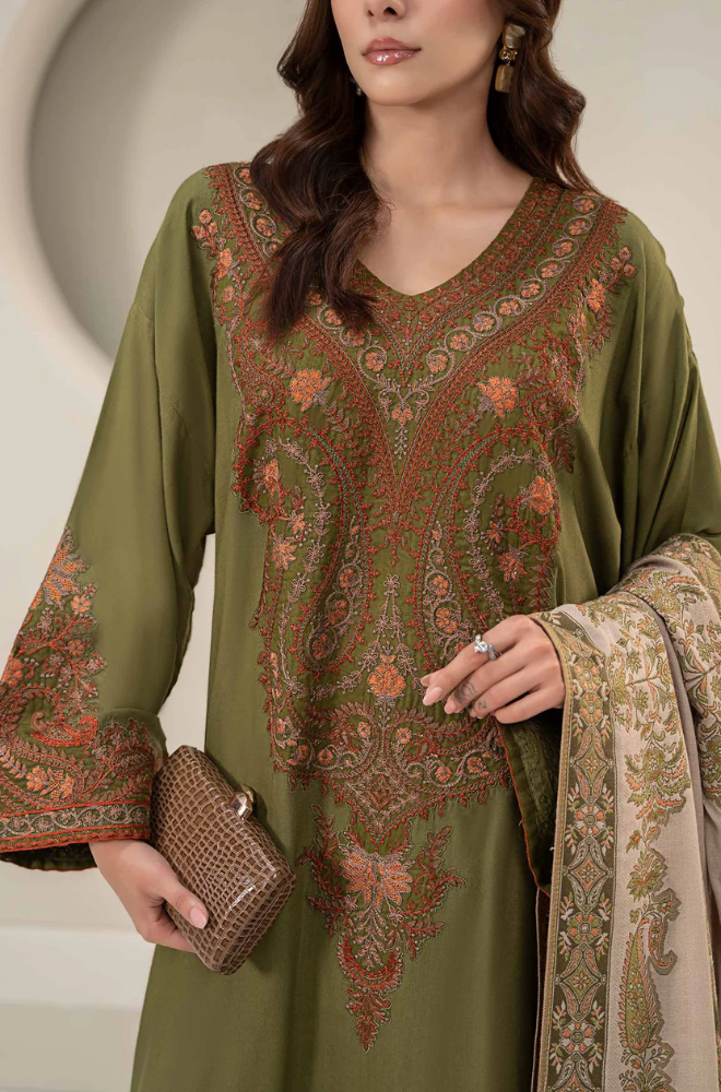 Maria B - 3PC Lawn Embroidered Suit- FFU0148 - Farakh Fabrics