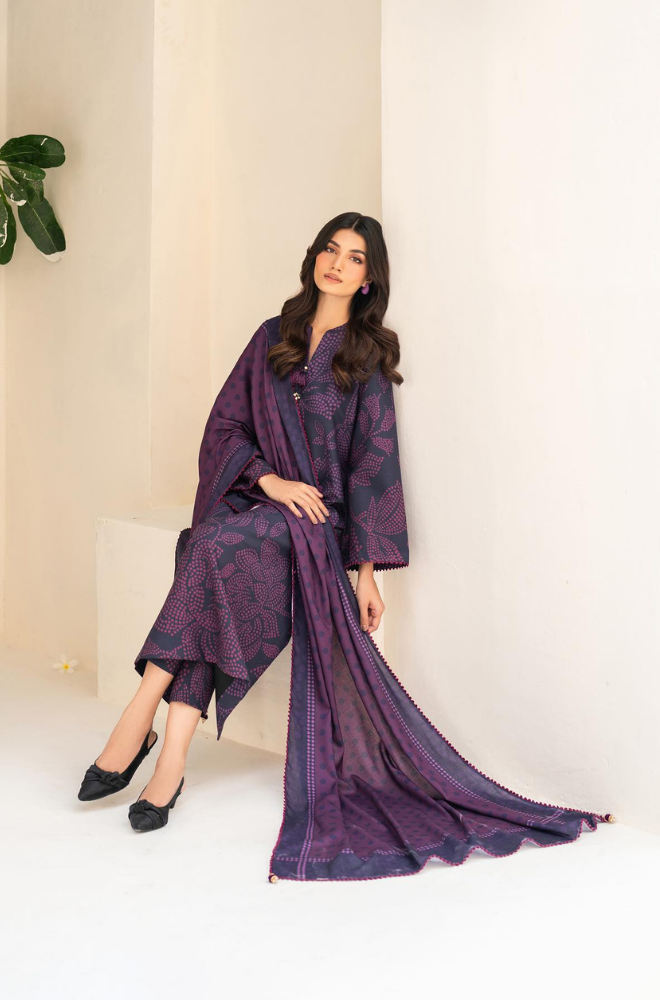 Sapphire - 3PC Lawn Digital Print Dress - FFU0284 - Farakh Fabrics