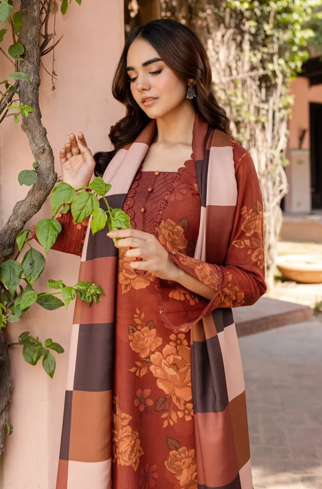 Sapphire - 3PC Lawn Digital Print Dress - FFU0134 - Farakh Fabrics