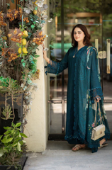Bareeze - 3PC Lawn Embroidered Suit - FFU0194 - Farakh Fabrics