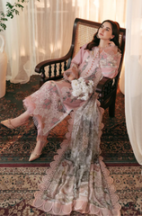 Qalamkar - 3PC Lawn ChickenKari Embroidered Suit - FFU0347 - Farakh Fabrics