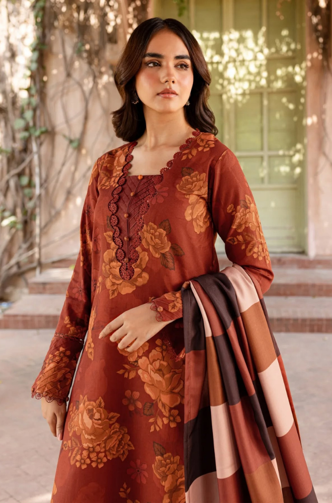 Sapphire - 3PC Lawn Digital Print Dress - FFU0134 - Farakh Fabrics