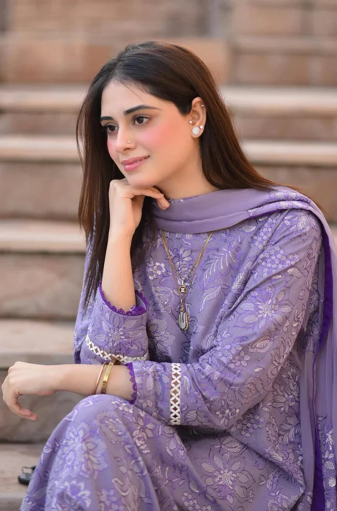 Breeze- 3PC Lawn Embroidered Suit - FFU0291 - Farakh Fabrics