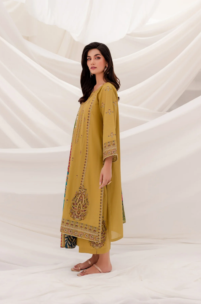 Batik - 3PC Lawn Embroidered Suit - FFU0228 - Farakh Fabrics