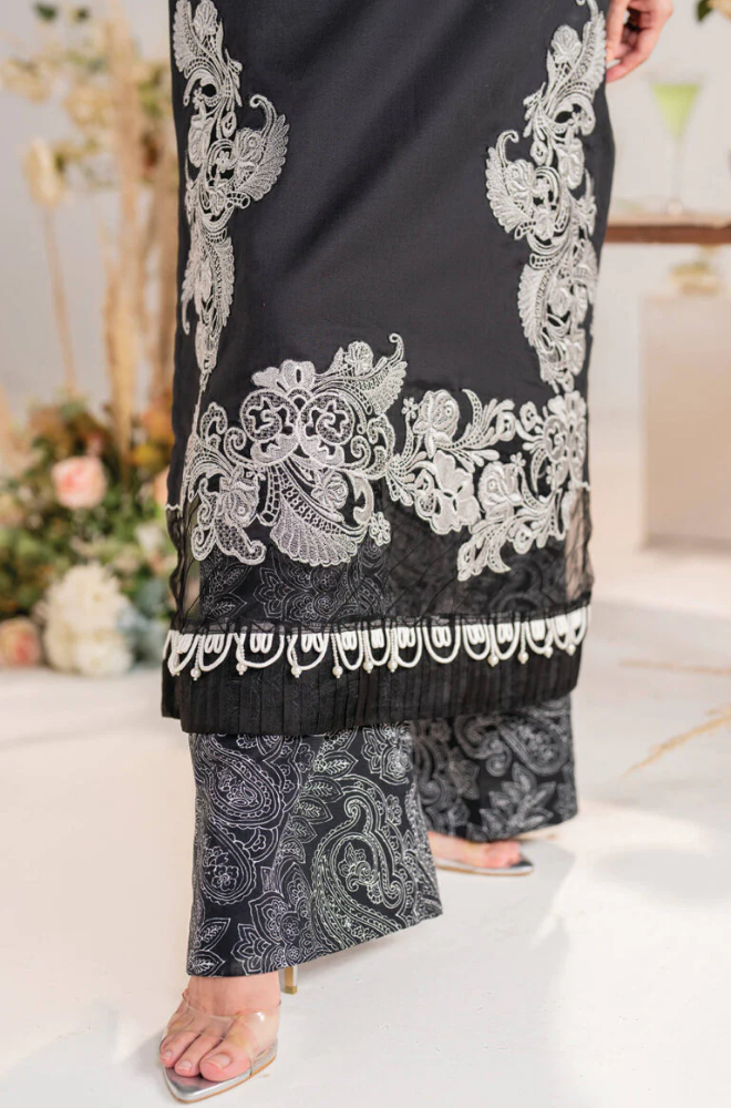 Jazmin - 3PC Lawn Embroidered Suit - FFU0200 - Farakh Fabrics