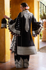 Qalamkar - 3PC Lawn Embroidered Suit -FFU0348 - Farakh Fabrics