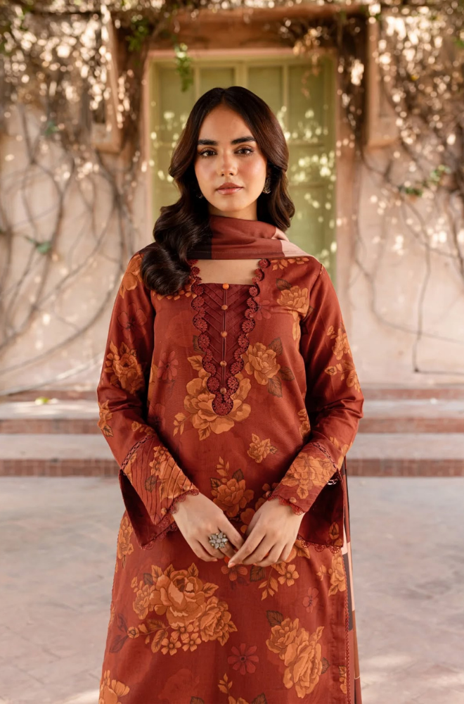 Sapphire - 3PC Lawn Digital Print Dress - FFU0134 - Farakh Fabrics