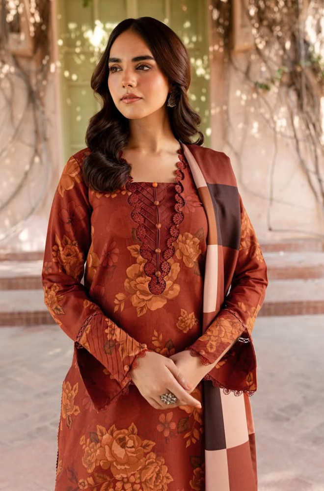 Sapphire - 3PC Lawn Digital Print Dress - FFU0134 - Farakh Fabrics