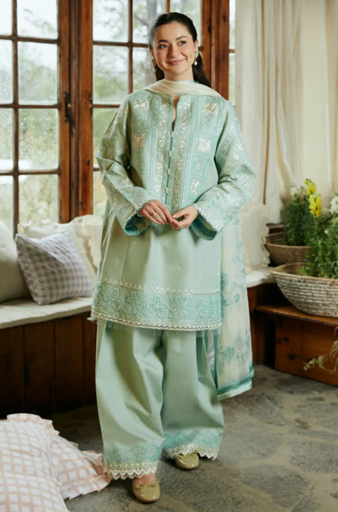 Coco By Zara Shahjaha - 3PC Lawn Embroidered Suit - FFU0341 - Farakh Fabrics