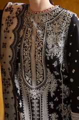 Qalamkar - 3PC Lawn Embroidered Suit -FFU0348 - Farakh Fabrics