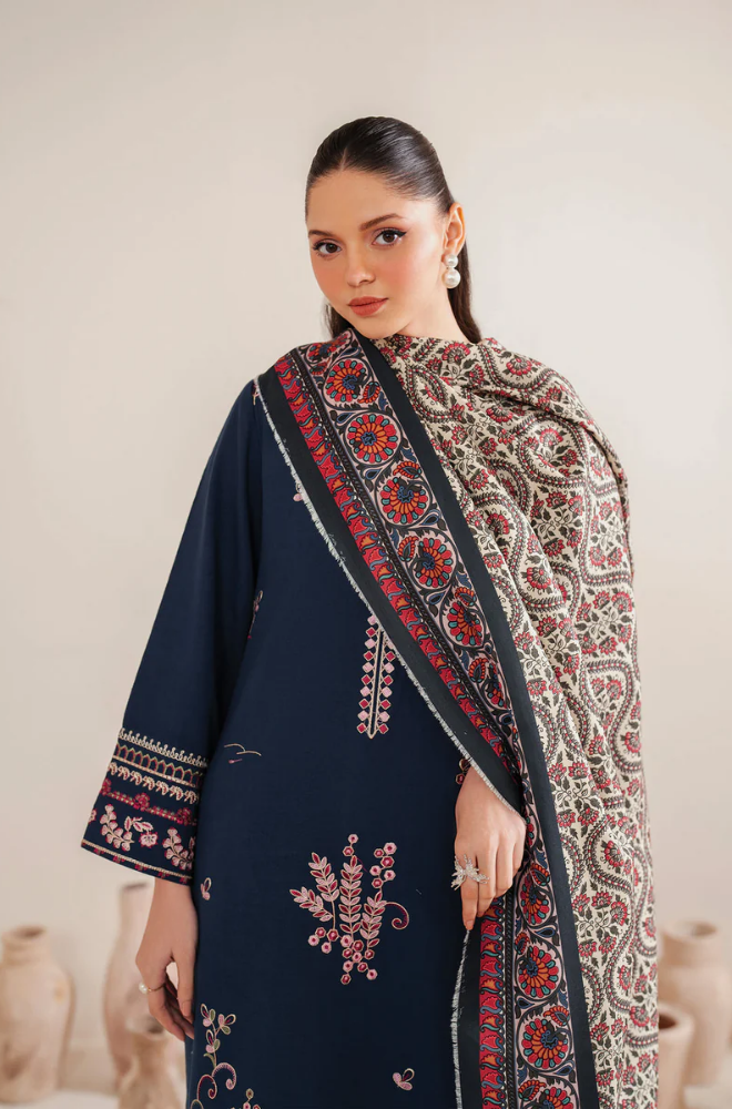 Garnet - 3PC Lawn Embroidered Suit - FFU0208 - Farakh Fabrics