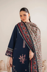 Garnet - 3PC Lawn Embroidered Suit - FFU0208 - Farakh Fabrics