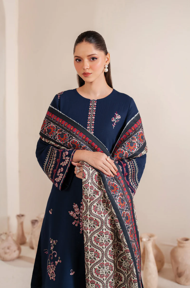 Garnet - 3PC Lawn Embroidered Suit - FFU0208 - Farakh Fabrics