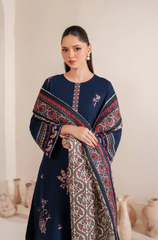 Garnet - 3PC Lawn Embroidered Suit - FFU0208 - Farakh Fabrics