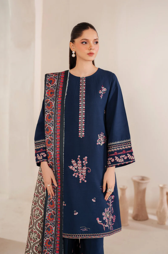 Garnet - 3PC Lawn Embroidered Suit - FFU0208 - Farakh Fabrics