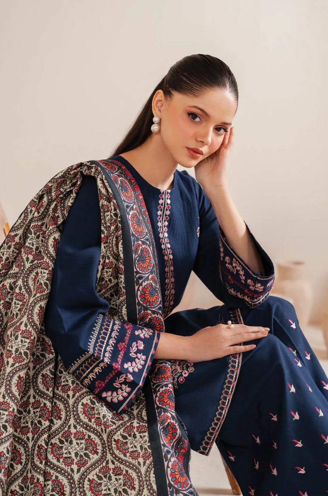 Garnet - 3PC Lawn Embroidered Suit - FFU0208 - Farakh Fabrics