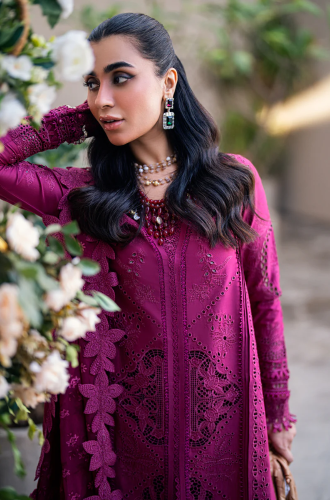 Khaddi - 3PC Lawn ChickenKari Embroidered Suit - FFU0349 - Farakh Fabrics