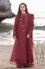 Qalamkar - 3PC Lawn ChickenKari Embroidered Suit -FFU0340 - Farakh Fabrics