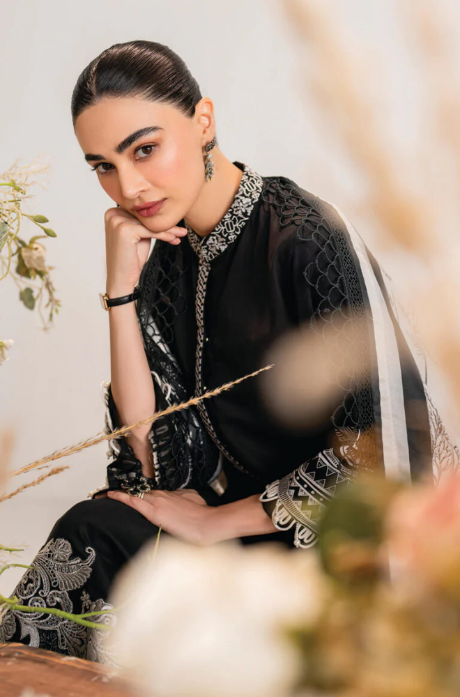 Jazmin - 3PC Lawn Embroidered Suit - FFU0200 - Farakh Fabrics