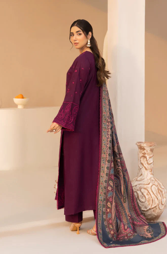 Mohagni - 3PC Lawn Embroidered Suit - FFU0293 - Farakh Fabrics