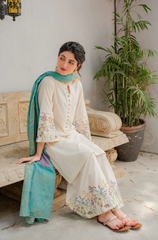 Kastoor - 3PC Lawn Embroidered Suit - FFU0170 - Farakh Fabrics