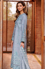 Farasha - 3PC Lawn Embroidered Suit - FFU0163 - Farakh Fabrics